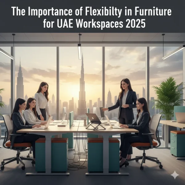 Flexible modern office furniture Dubai with ergonomic office workstations UAE for 2025 workspaces.
