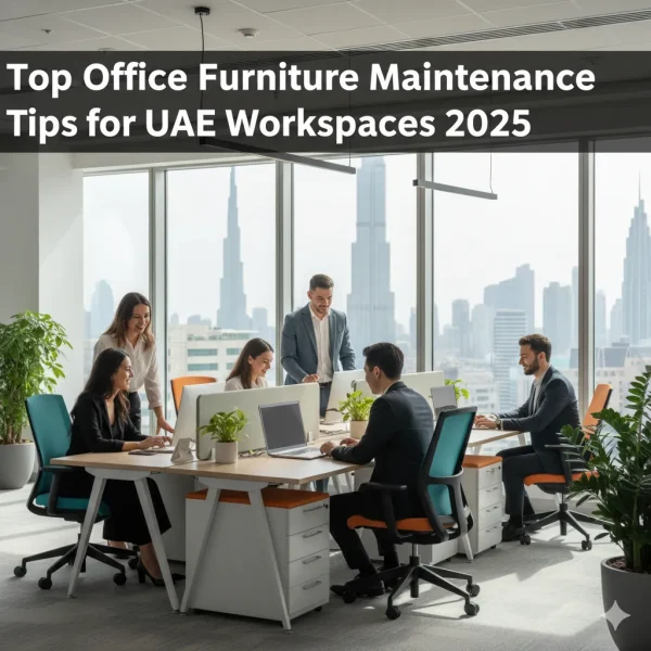 Modern office furniture Dubai and office workstations UAE in a clean, well-maintained workspace design 2025.