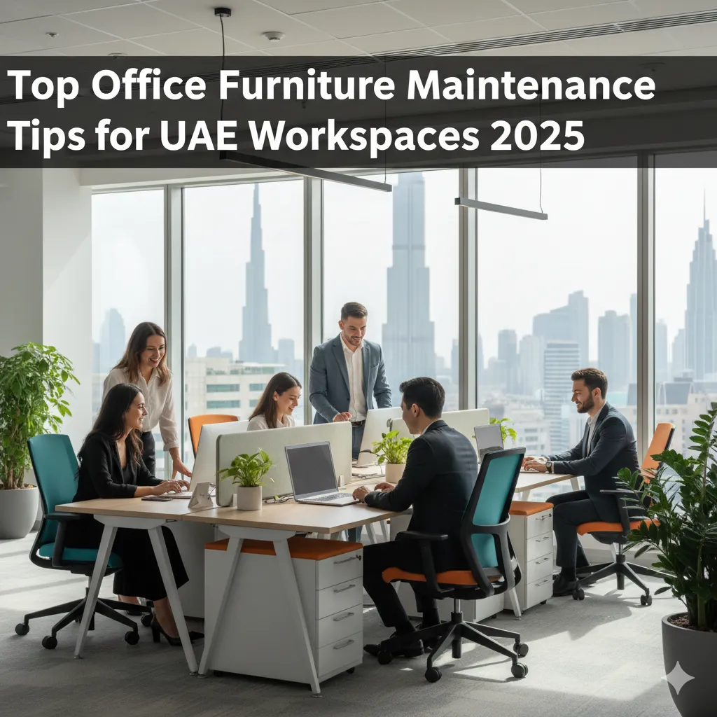 Modern office furniture Dubai and office workstations UAE in a clean, well-maintained workspace design 2025.