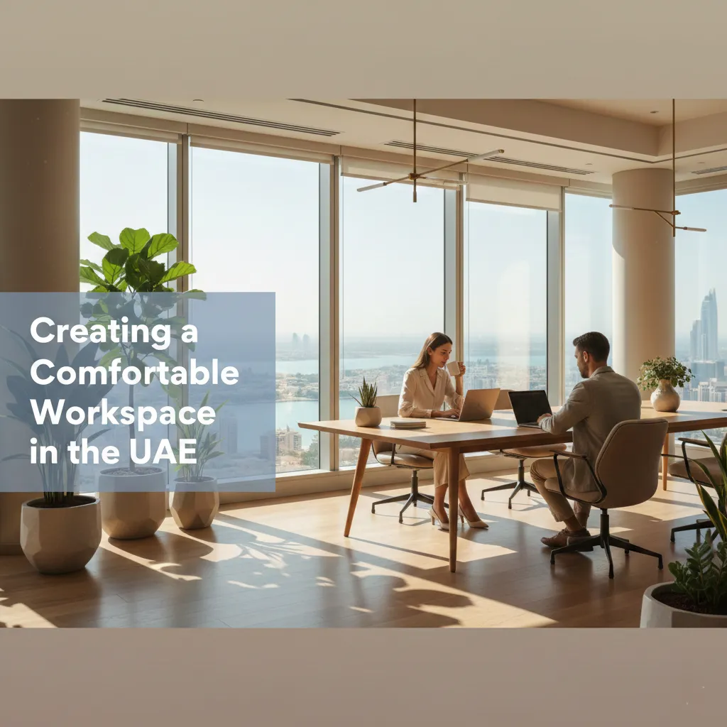 Comfortable UAE workspace with ergonomic office furniture Dubai and modern office workstations UAE design
